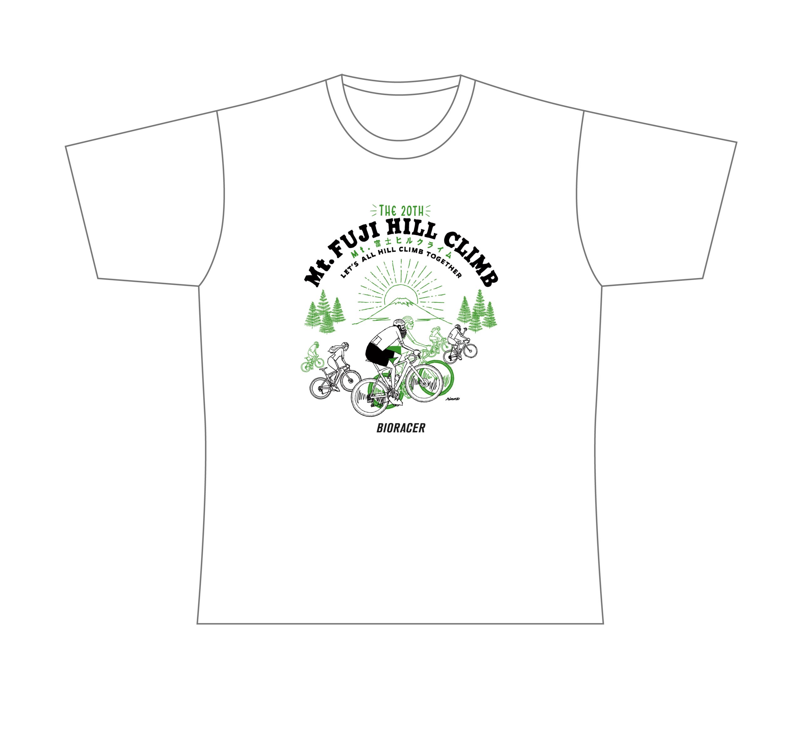 第20回富士ヒル参加者限定]Mt.富士ヒルクライム公式Tシャツ 追加販売